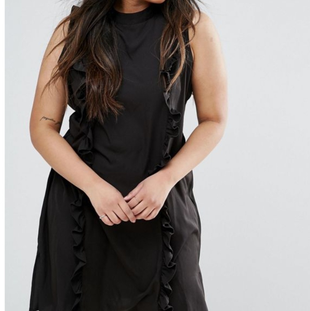 AX Paris Plus Ruffle Panel Dress